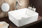 Lavabo Rettangolare Appoggio 48,2 x 37 x 13,5 cm Bianco Lucido