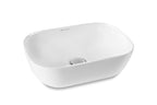 Lavabo Quadro Appoggio Bianco Lucido 45,1 x 33,5 x 13,3 cm