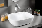 Lavabo Quadro Appoggio Bianco Lucido 45,1 x 33,5 x 13,3 cm