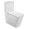 Vaso Igienico Quadrato Monoblocco 62 cm Bianco Lucido