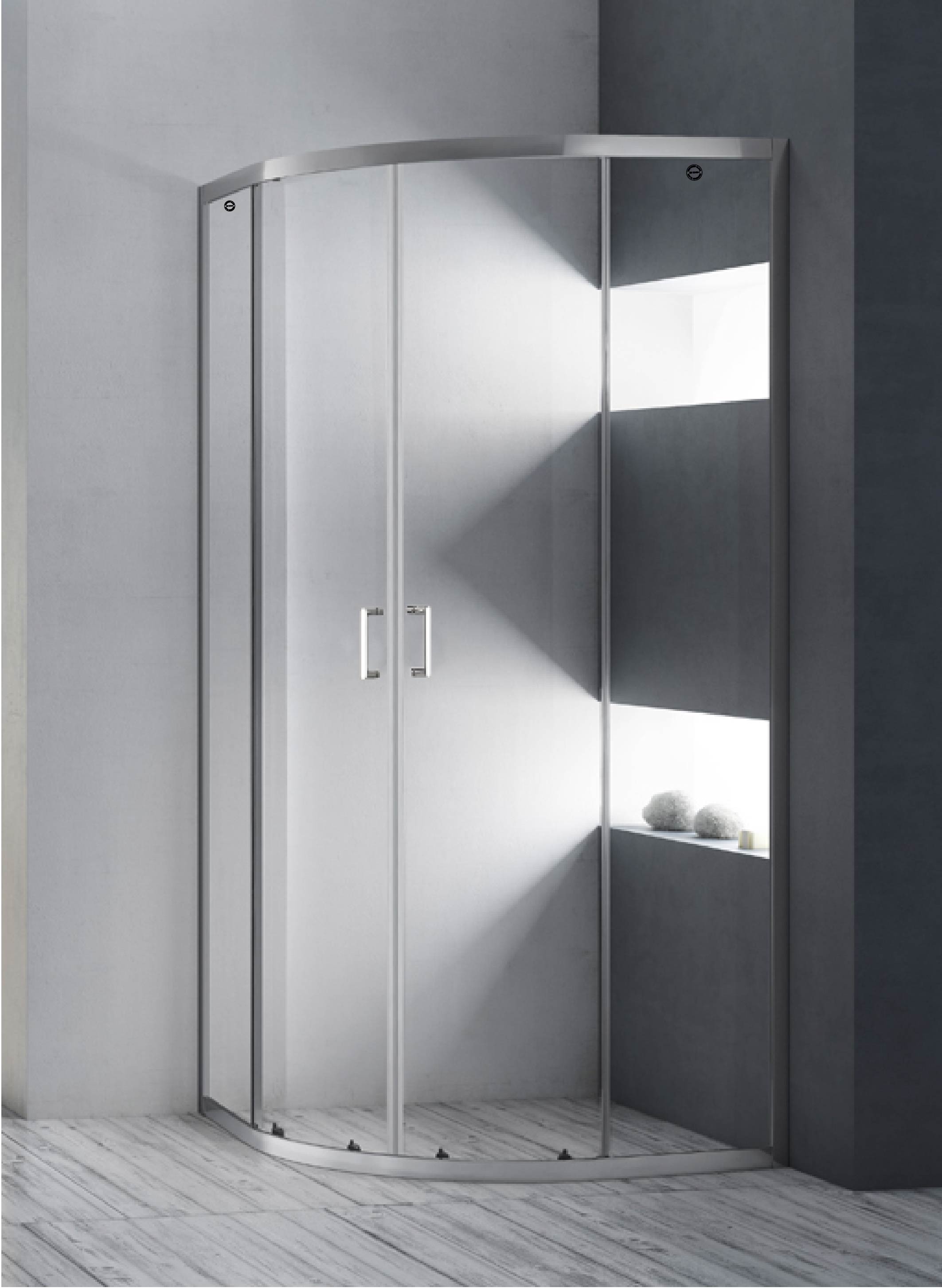 OSLO Box Doccia Trasparente Semicircolare 90 cm