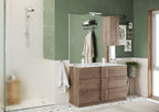 ROME Specchiera Bagno con Colonna 1 Anta e LED 120 cm Mercure