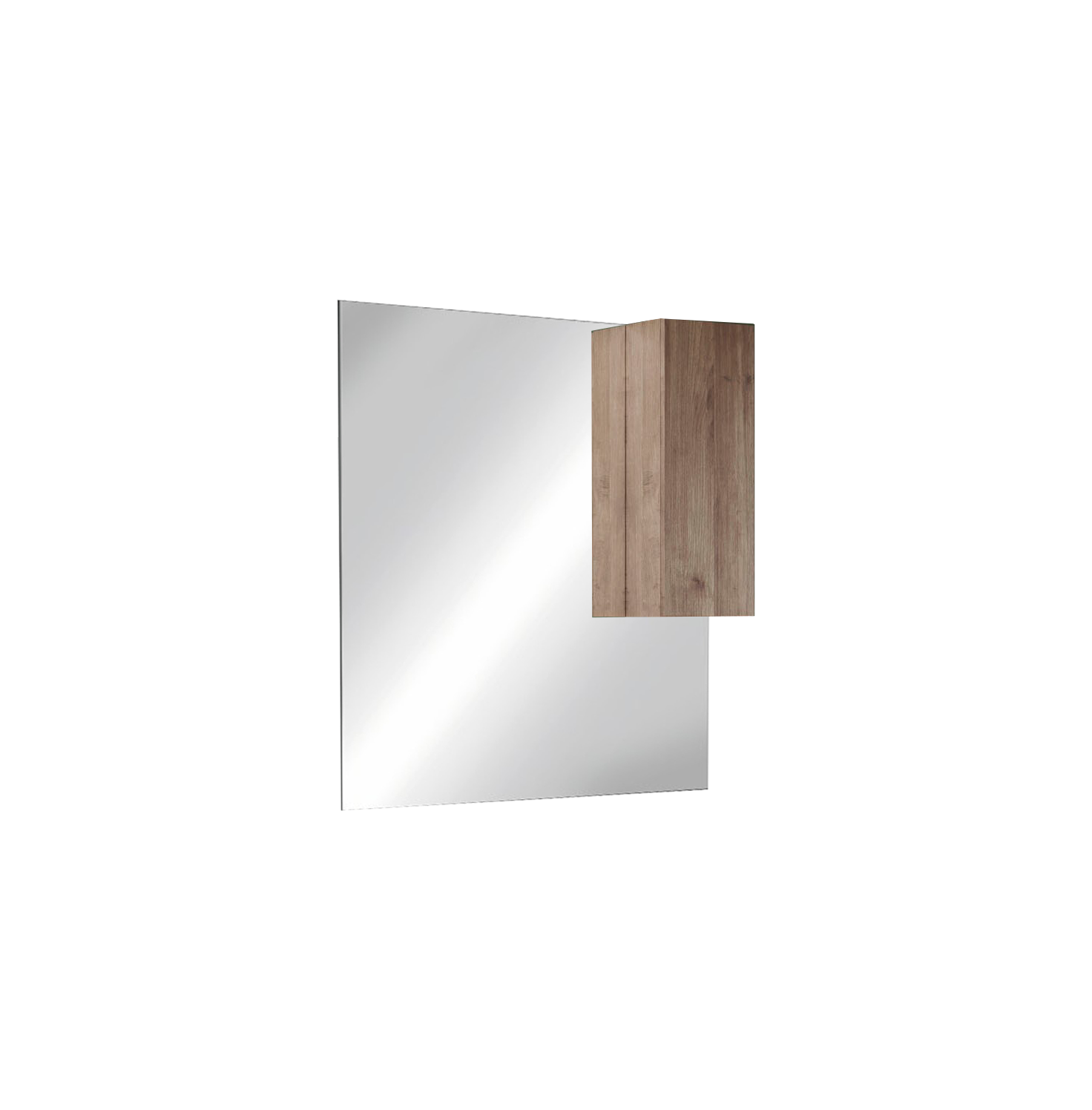 Specchiera Bagno con Colonna 1 Anta e LED ROME 100 cm Mercure