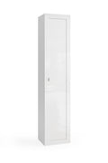 MADRID Mobile a 1 Anta - 5 Ripiani 40 cm Bianco Lucido