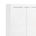 MADRID Mobile Contenitore - 2 Ante - 2 Ripiani 70 cm Bianco Lucido