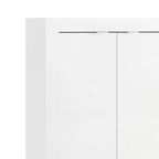 MADRID Mobile Contenitore - 2 Ante - 2 Ripiani 70 cm Bianco Lucido