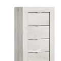 MADRID Cassettiera - con 4 Cassetti - Larghezza 42 cm Pino Quercia