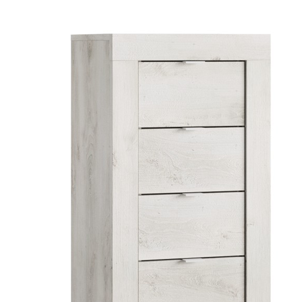 MADRID Cassettiera - con 4 Cassetti - Larghezza 42 cm Pino Quercia