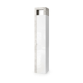 BARCELONA Mobile a 1 Anta - 5 Ripiani 35 cm Cemento / Bianco Lucido