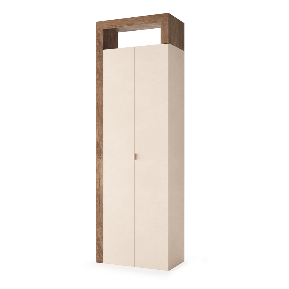 BARCELONA Mobile a 2 Ante - 5 Ripiani 65 cm Mercure / Cashmere