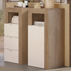 BARCELONA Mobile Contenitore - 1 Anta 35 cm Mercure / Cashmere