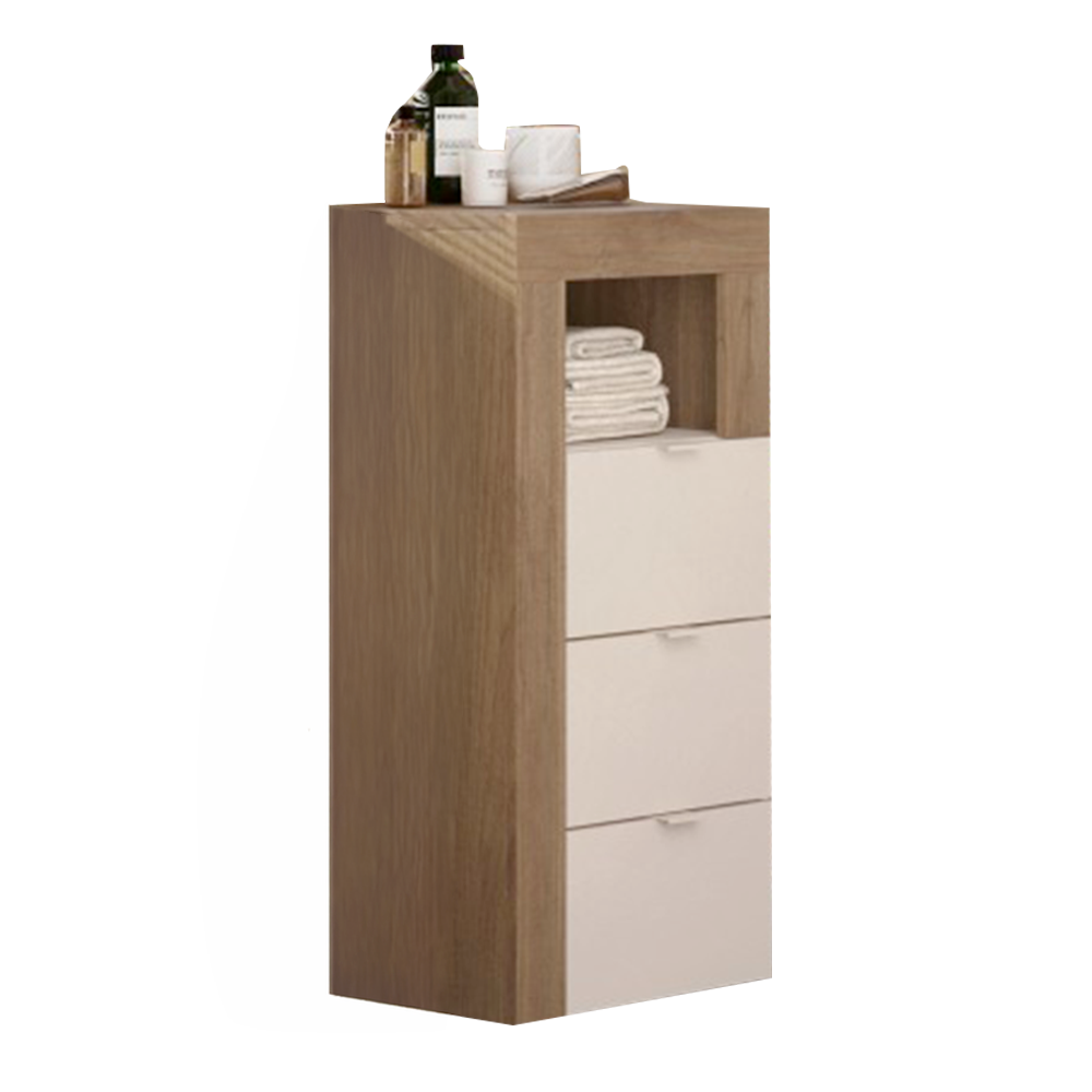 BARCELONA Cassettiera a 3 Cassetti - Larga 35 cm Mercure / Cashmere