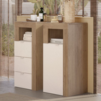 BARCELONA Cassettiera a 3 Cassetti - Larga 35 cm Mercure / Cashmere